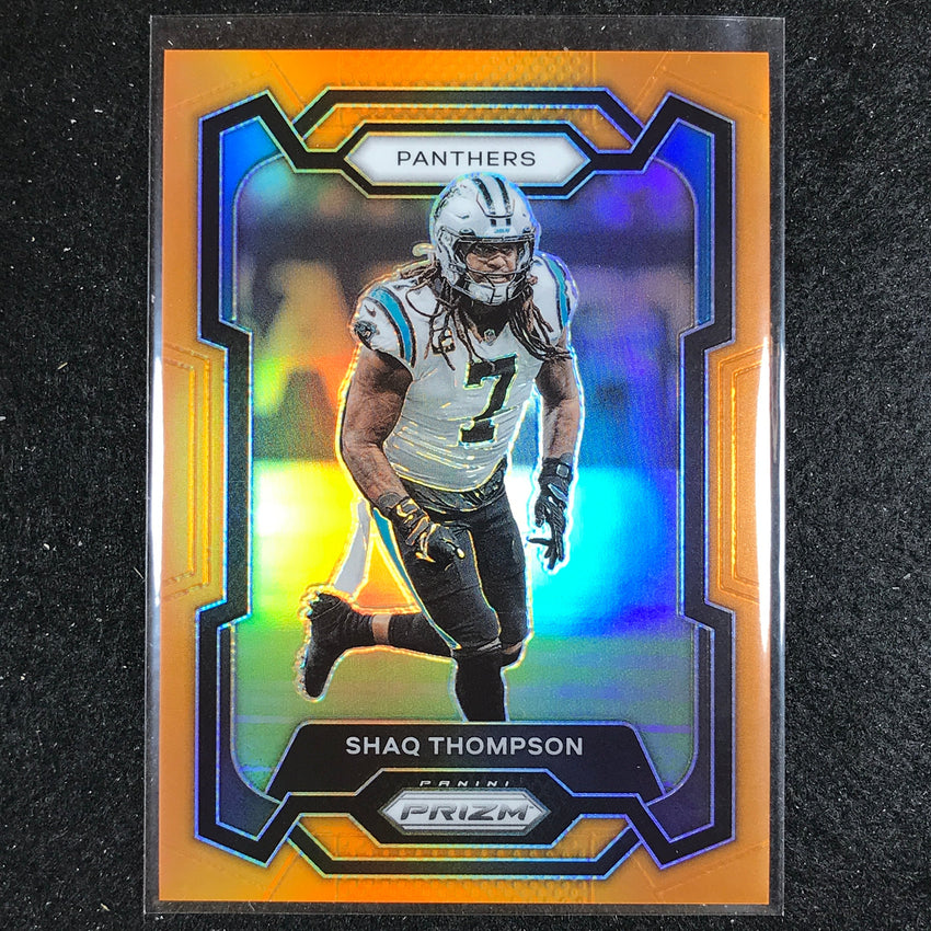 2023 Prizm Football Shaq Thompson Base Orange 184/249