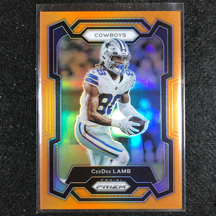 2023 Prizm Football Ceedee Lamb Base Orange 100/249
