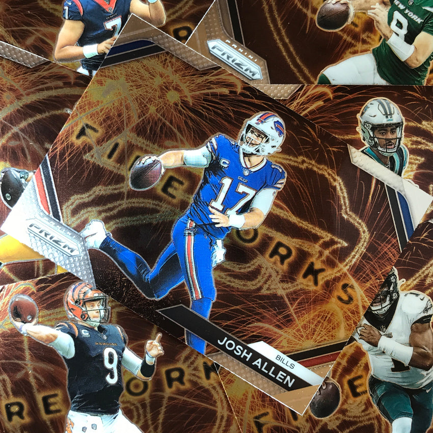 2023 Prizm Football JOSH JACOBS Fireworks Base #17