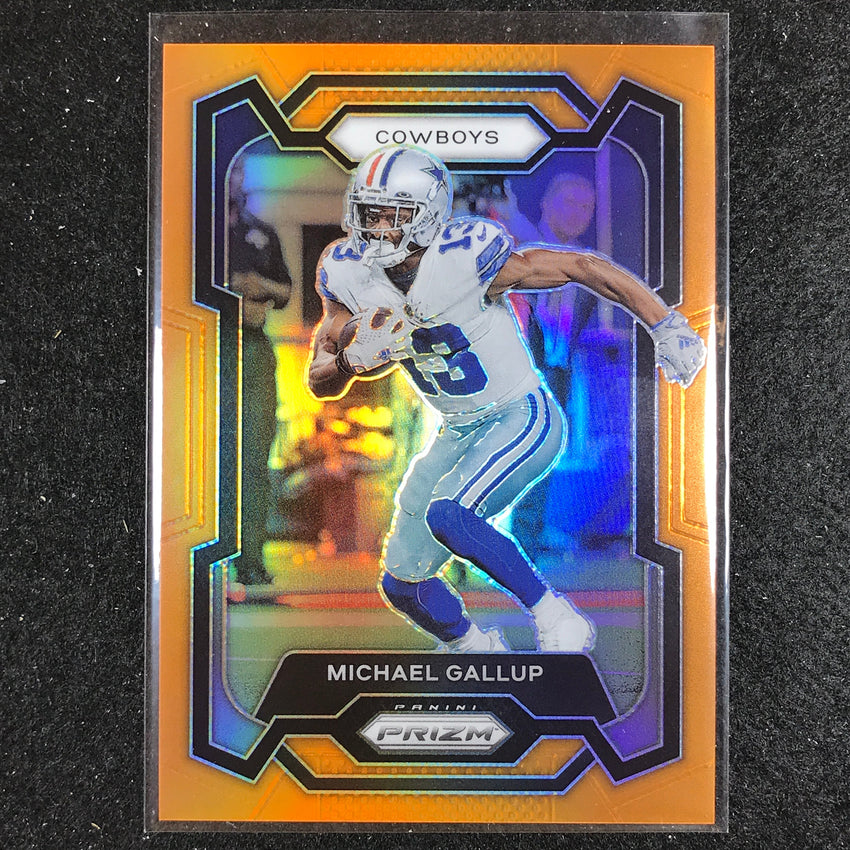 2023 Prizm Football Michael Gallup Base Orange 81/249