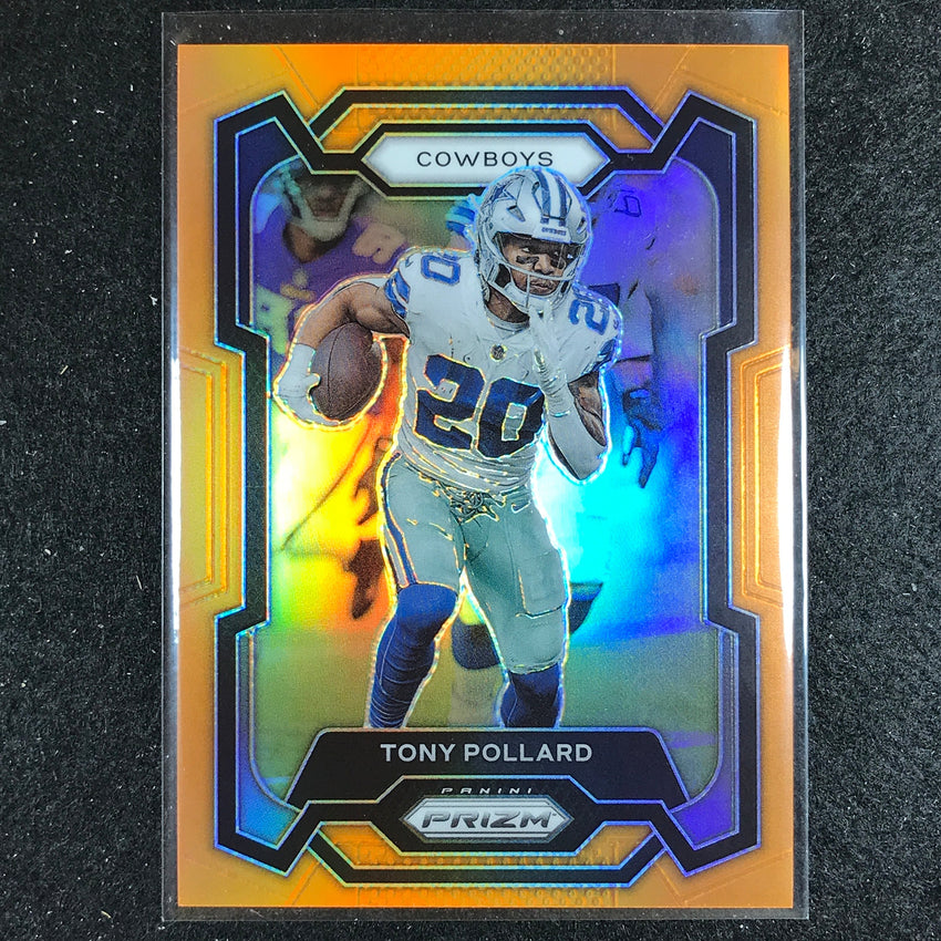 2023 Prizm Football Tony Pollard Base Orange 100/249