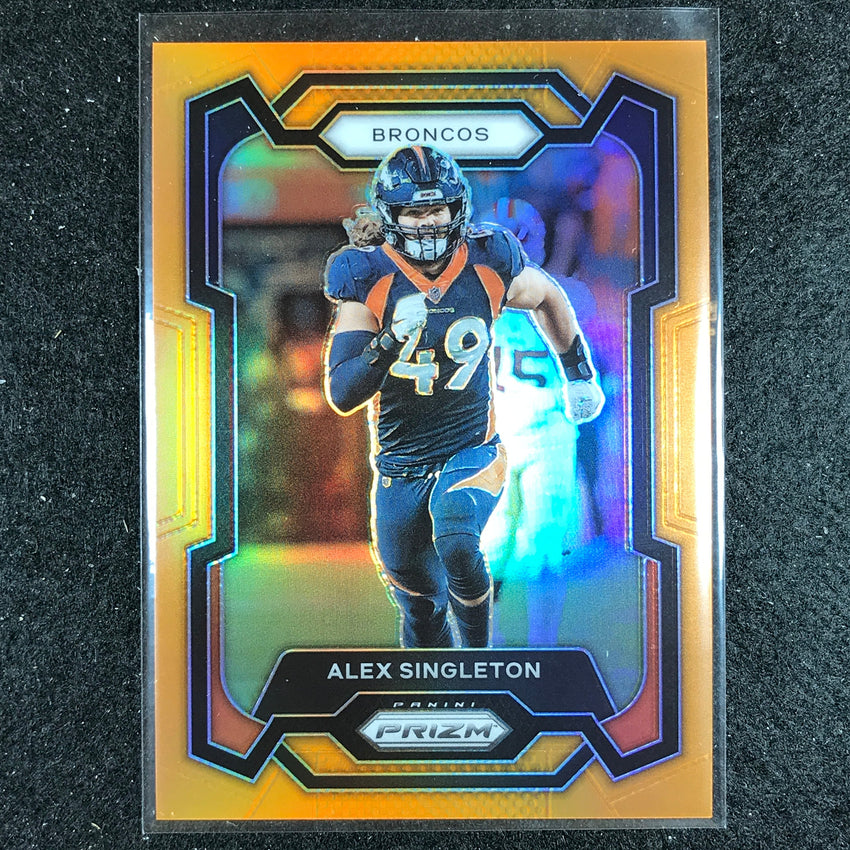 2023 Prizm Football Alex Singleton Base Orange 163/249
