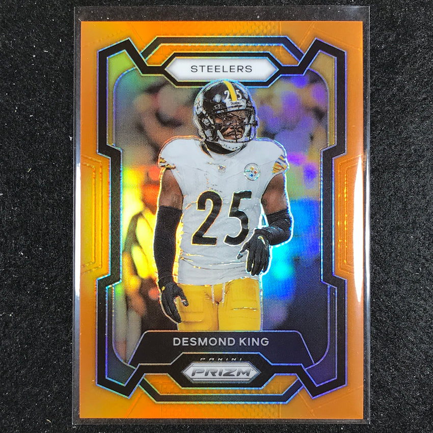 2023 Prizm Football Desmond King Base Orange 52/249