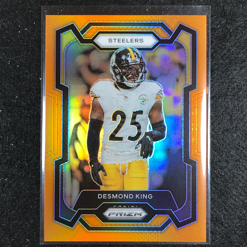 2023 Prizm Football Desmond King Base Orange 186/249