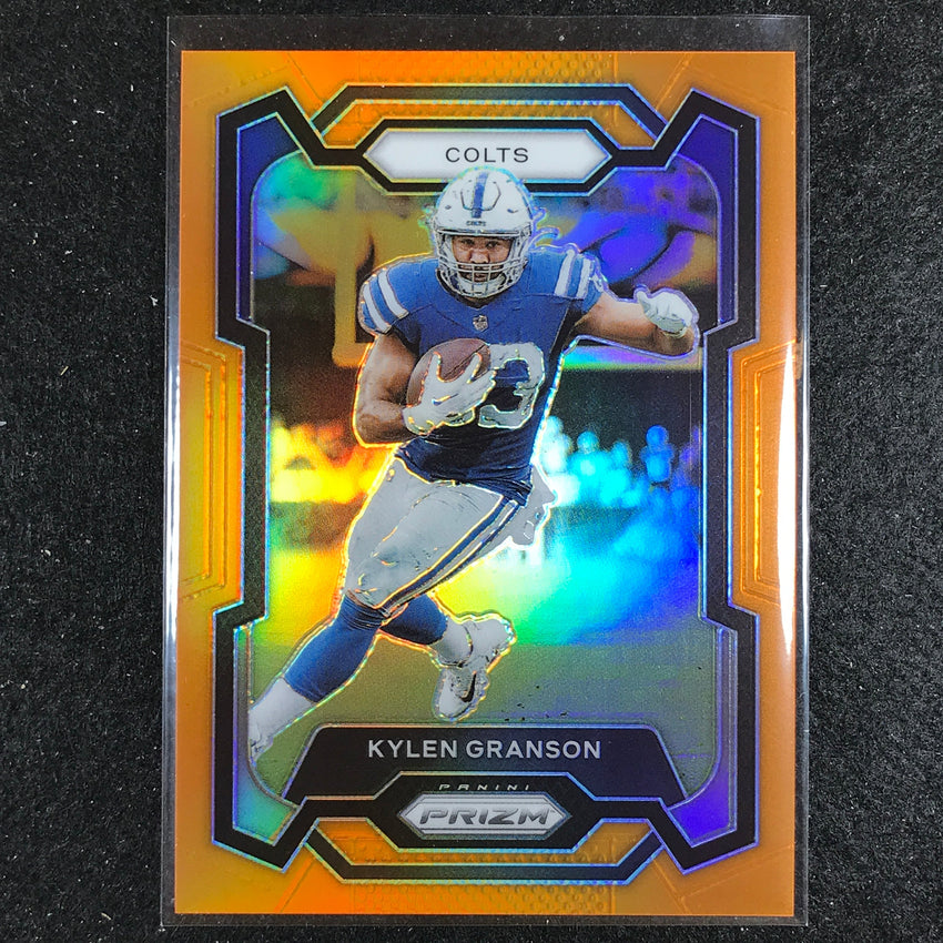 2023 Prizm Football Kylen Granson Base Orange 5/249