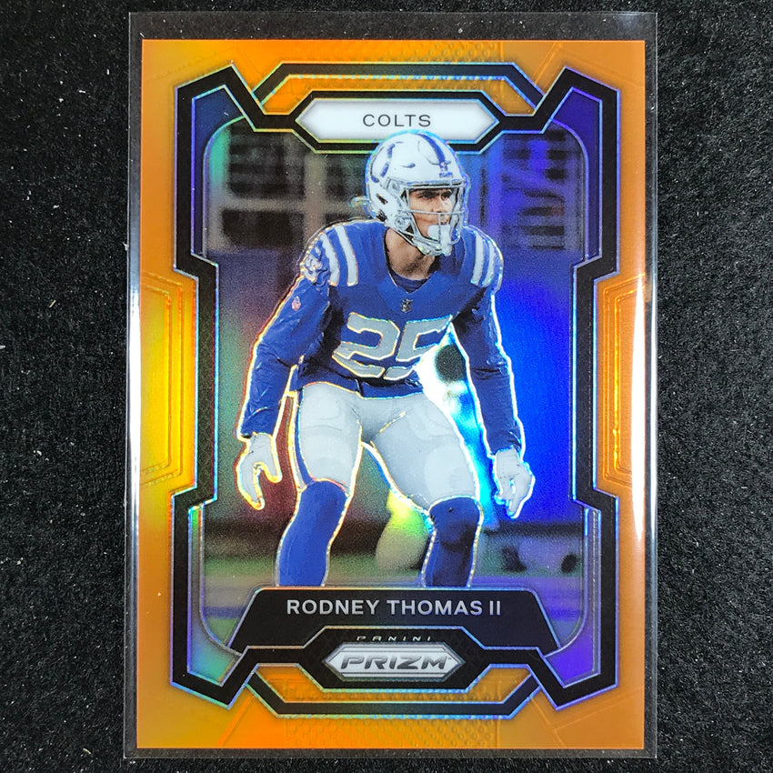 2023 Prizm Football Rodney Thomas Ii Base Orange 210/249