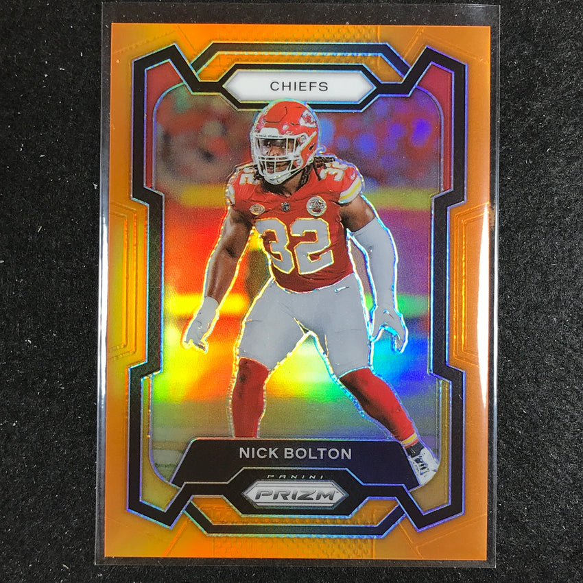 2023 Prizm Football Nick Bolton Base Orange 161/249