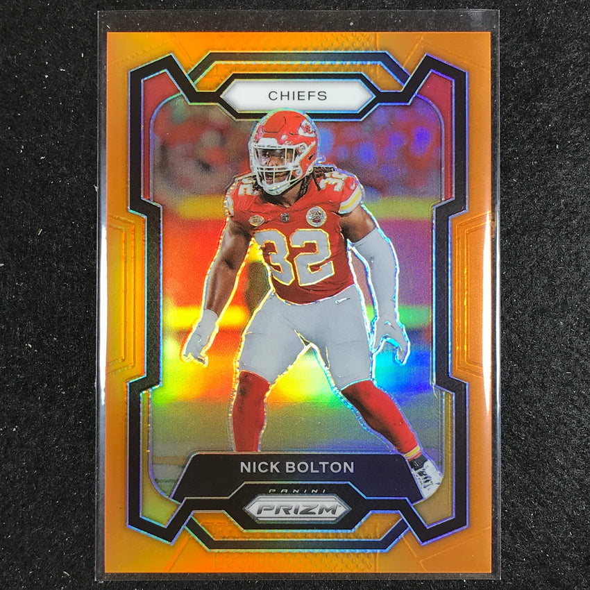 2023 Prizm Football Nick Bolton Base Orange 207/249