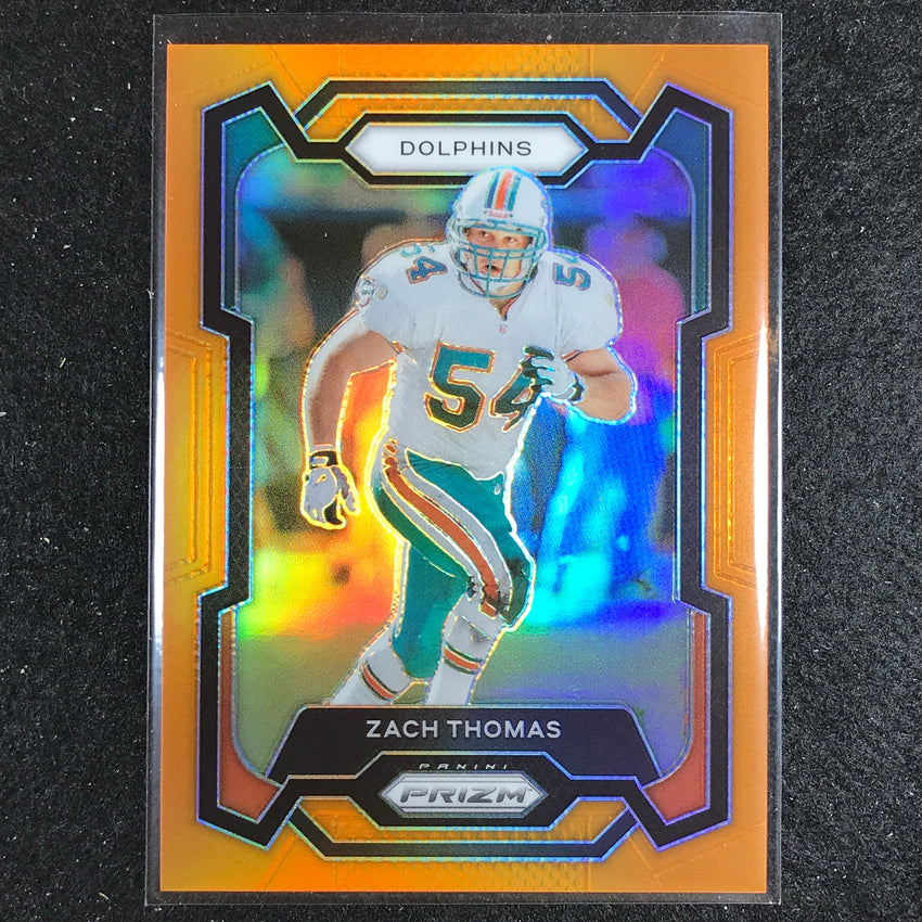 2023 Prizm Football Zach Thomas Base Orange 48/249