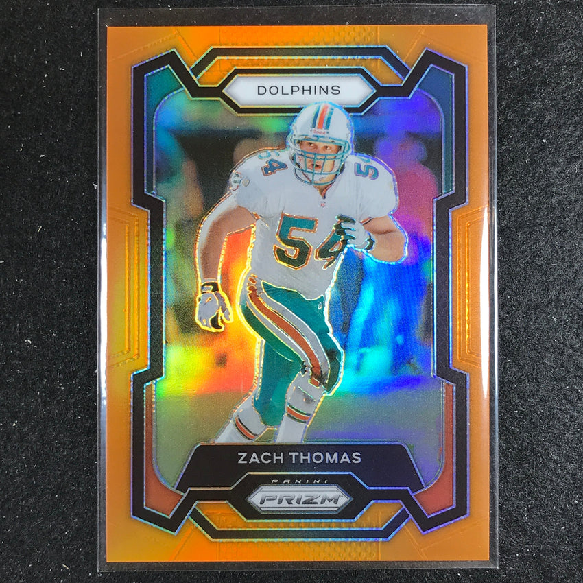 2023 Prizm Football Zach Thomas Base Orange 121/249