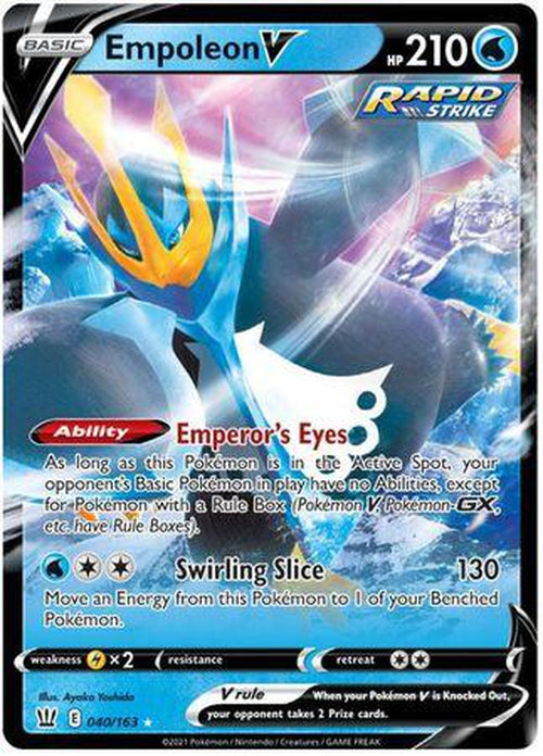 Empoleon V - 40/163 - Ultra Rare - Battle Styles-Cherry Collectables