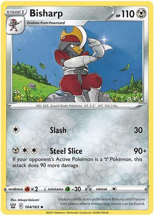Bisharp - 104/163 - Uncommon - Battle Styles-Cherry Collectables