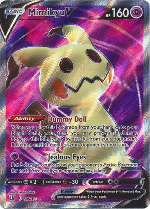 FULL ART Mimikyu V - 148/163 - Ultra Rare - Battle Styles-Cherry Collectables