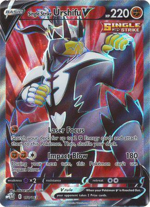 FULL ART Single Strike Urshifu V - 150/163 - Ultra Rare - Battle Styles-Cherry Collectables