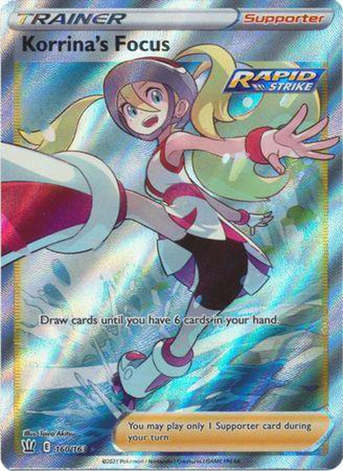 FULL ART Korrina's Focus - 160/163 - Ultra Rare - Battle Styles-Cherry Collectables