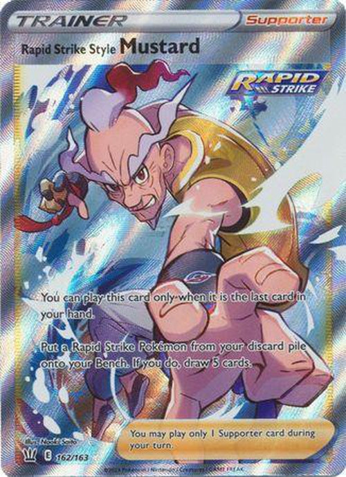 FULL ART Rapid Strike Style Mustard - 162/163 - Ultra Rare - Battle Styles-Cherry Collectables