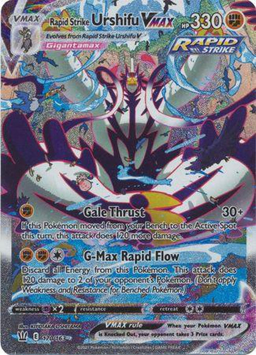 SECRET RARE Rapid Strike Urshifu VMAX - 170/163 - Battle Styles-Cherry Collectables