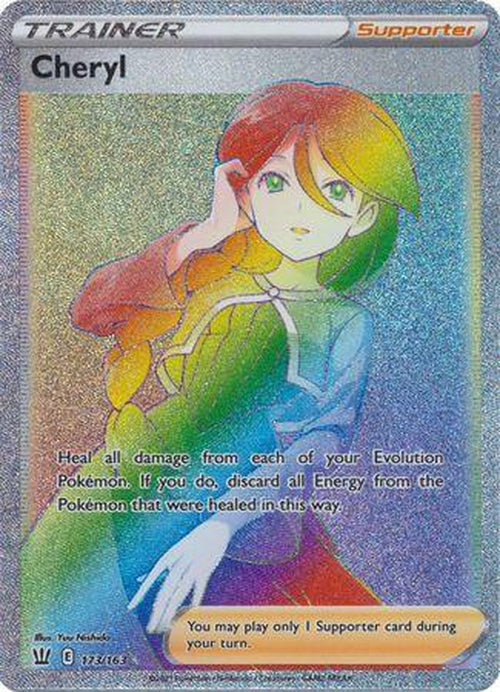 HYPER RARE Cheryl - 173/163 - Battle Styles-Cherry Collectables