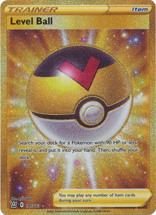 Level Ball - 181/163 - Secret Rare - Battle Styles-Cherry Collectables