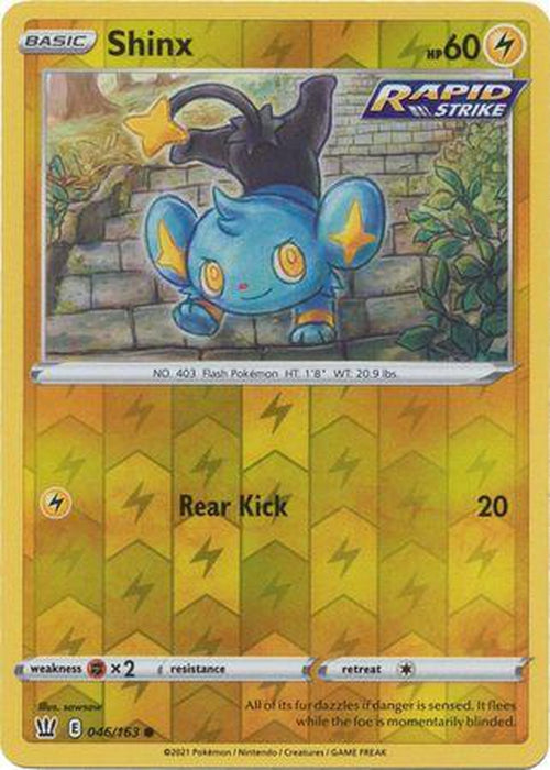Shinx - 46/163 - Reverse Holo Battle Styles-Cherry Collectables