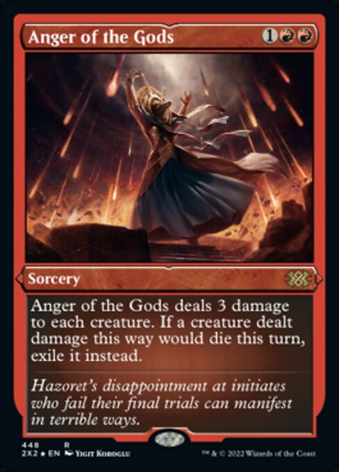 ETCHED FOIL Anger of the Gods 448# - Rare Double Masters 2022