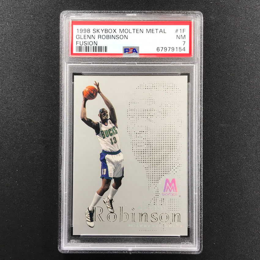 1998-99 Molten Metal Glenn Robinson Heavy Metal Fusion Ssp No 1f PSA 7 154