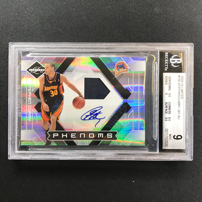 2009-10 Limited STEPHEN CURRY Phenoms Rookie Jersey Auto 39/299 BGS 9/10 (533)