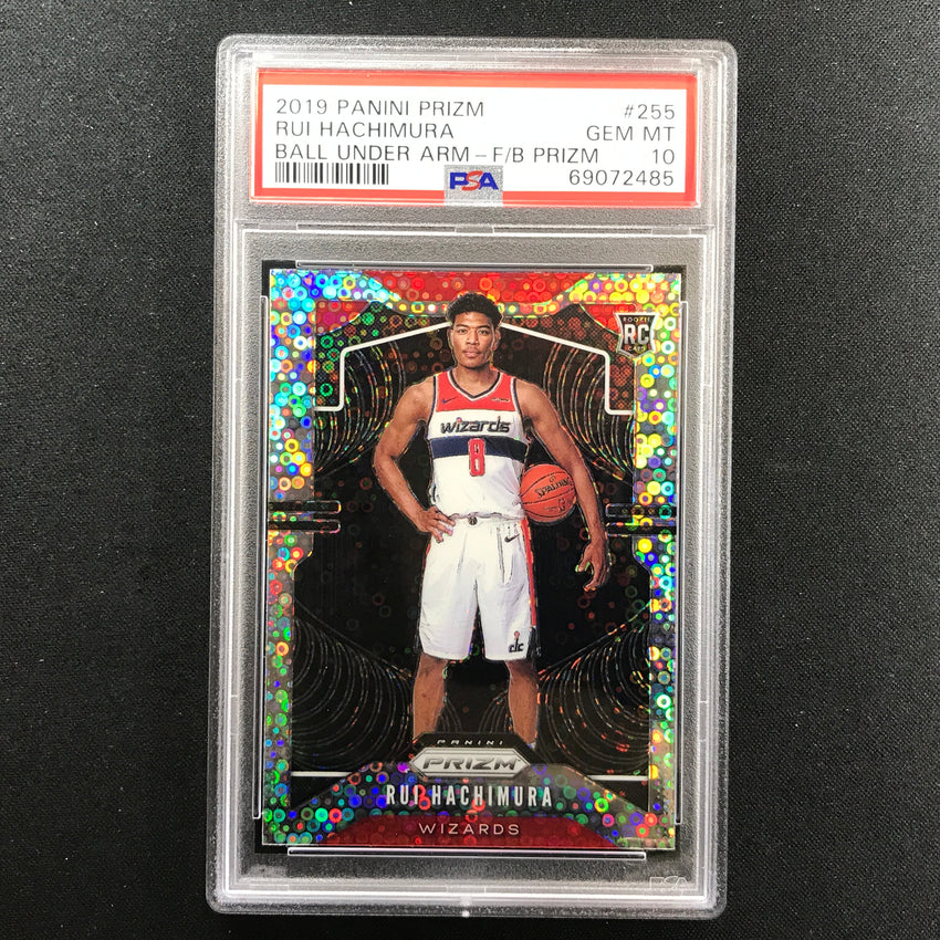 2019-20 Prizm Rui Hachimura Fast Break Rookie Variation No 255 PSA 10 485