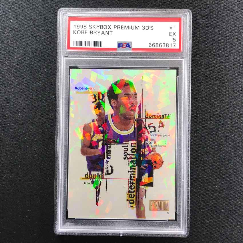 1998-99 Skybox Premium Kobe Bryant 3ds Sp No 1 PSA 5 817