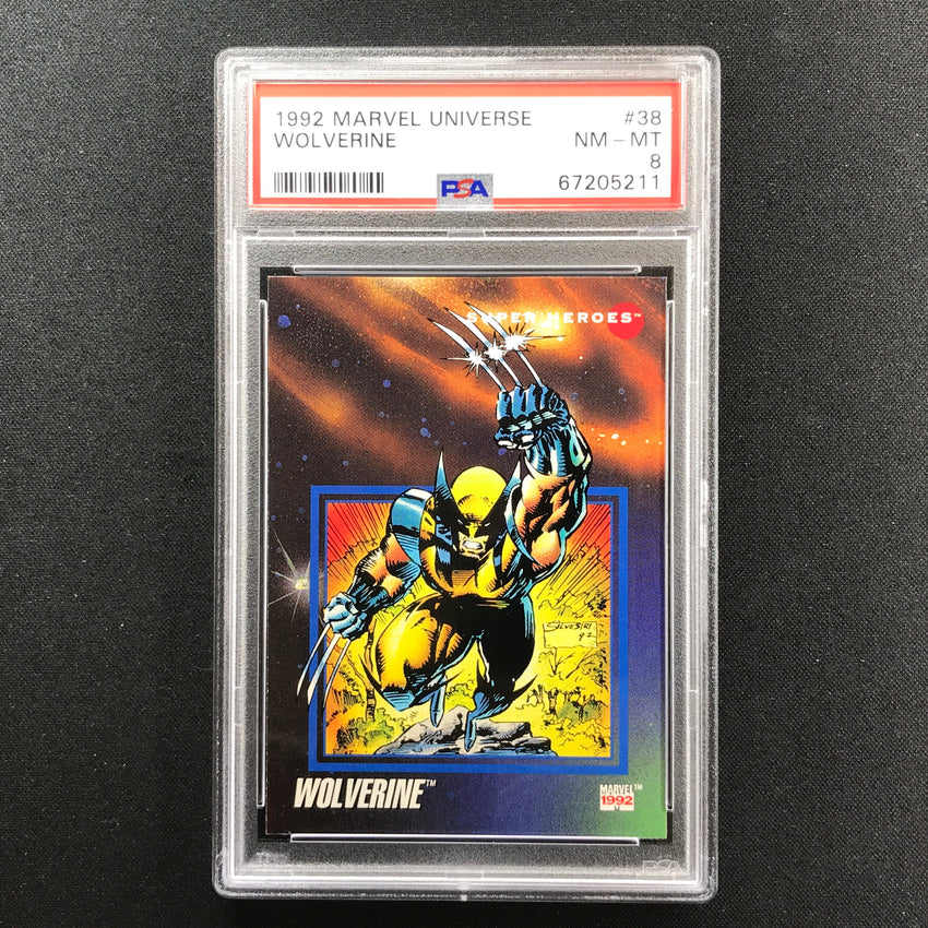 1992 Marvel Universe Wolverine Base No 38 PSA 8 211