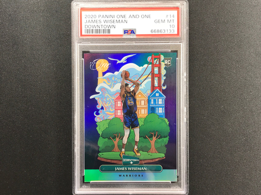 2020-21 One And One James Wiseman Rookie Downtown Ssp No 14 PSA 10 133