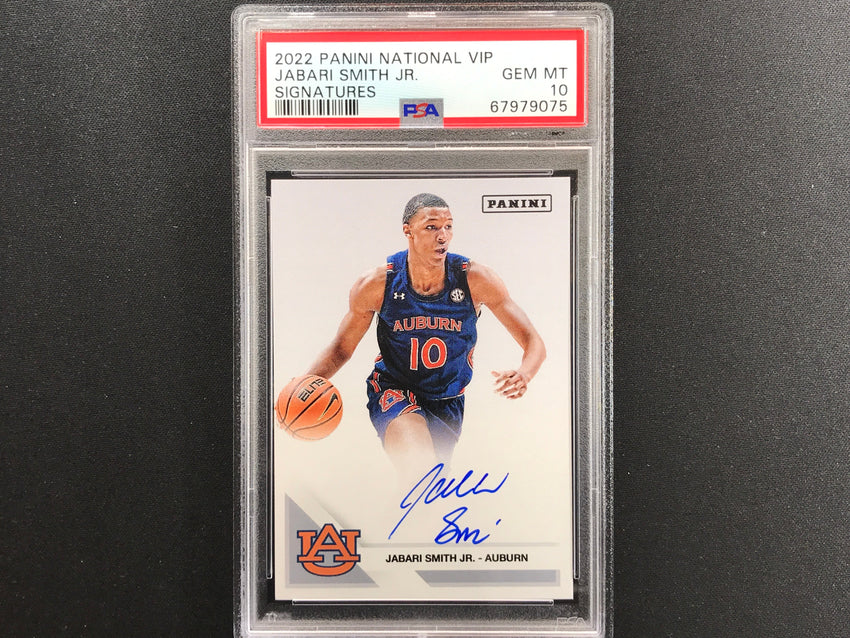 2022 National Vip Jabari Smith Jr. Rookie Auto PSA 10 075