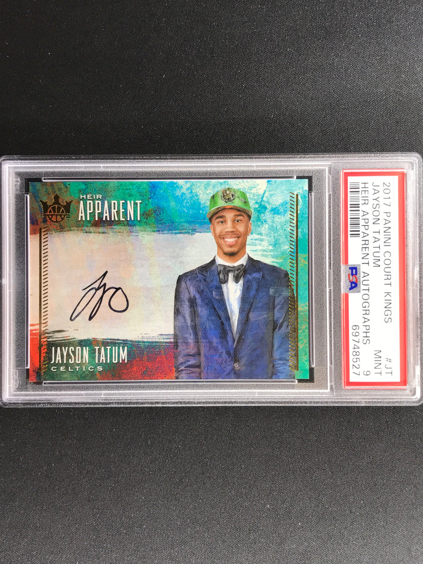 2017-18 Court Kings Jayson Tatum Heir Apparent Rookie Auto 7/75 PSA 9 527