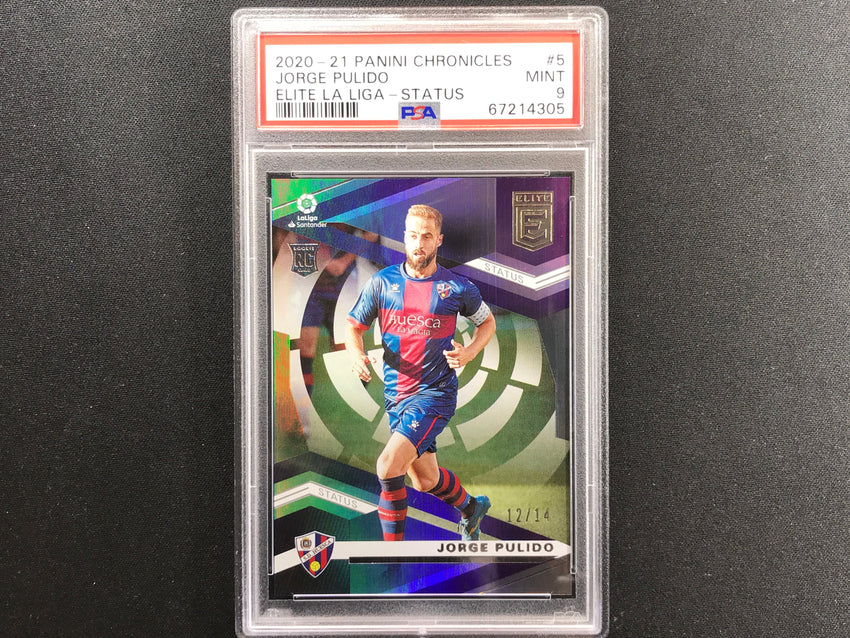 2020-21 Chronicles Laliga Jorge Pulido Elite Rookie Status 12/14 PSA 9 305