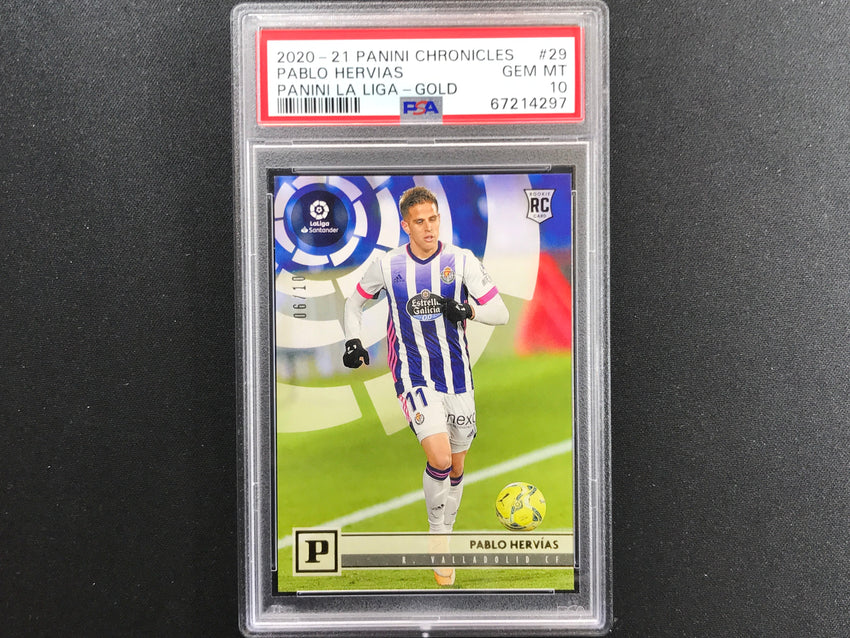 2020-21 Chronicles Laliga Pablo Hervias Panini Rookie Gold 6/10 Psa 10 297