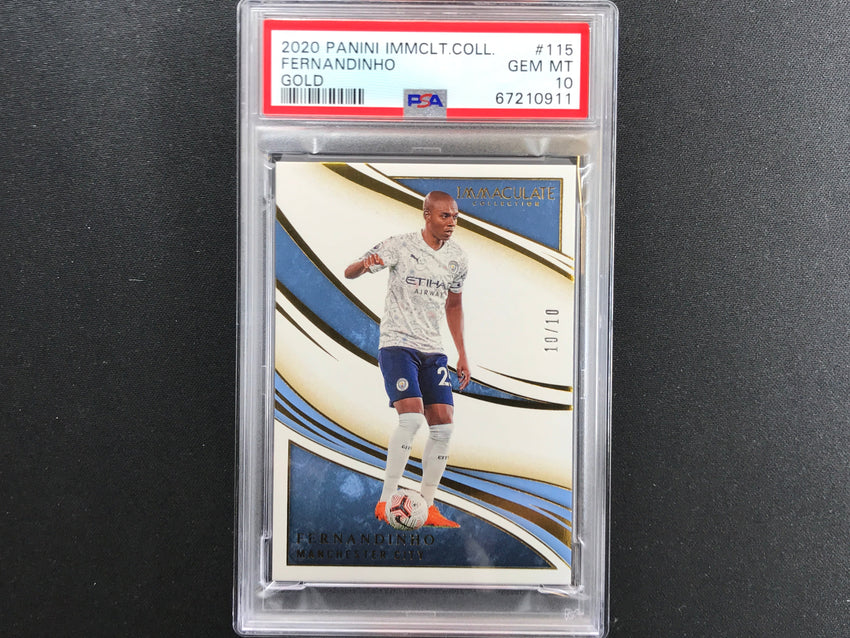 2020-21 Immaculate Fernandinho Gold 10/10 Psa 10 911