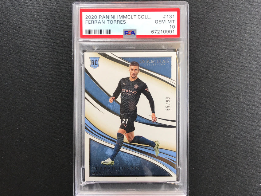 2020-21 Immaculate Ferran Torres Rookie Base 65/99 PSA 10 901