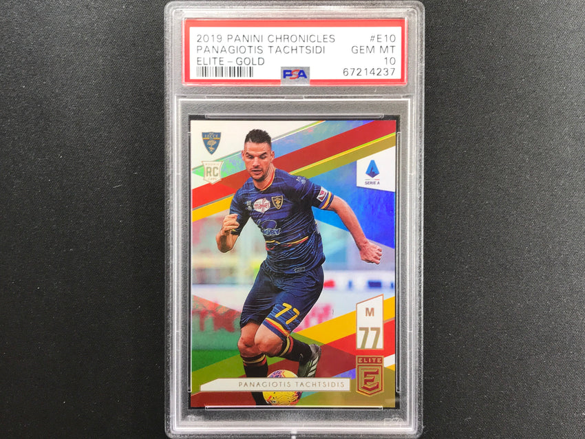 2019-20 Chronicles Serie A Panagiotis Tachtsidi Elite Rookie Gold 7/10 PSA 10