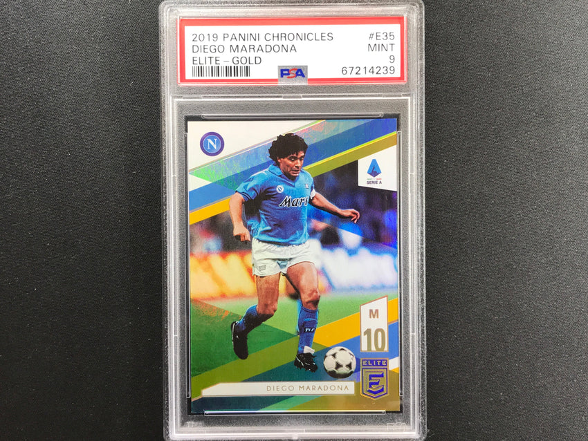 2019-20 Chronicles Serie A Diego Maradona Elite Gold 3/10 Psa 9 239