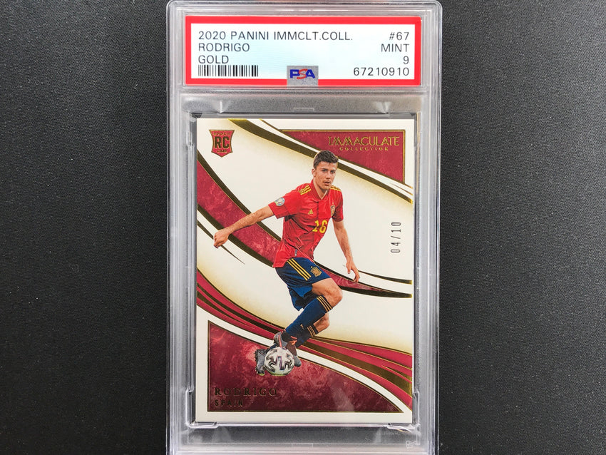 2020-21 Immaculate Rodrigo Rookie Gold 4/10 PSA 9 910