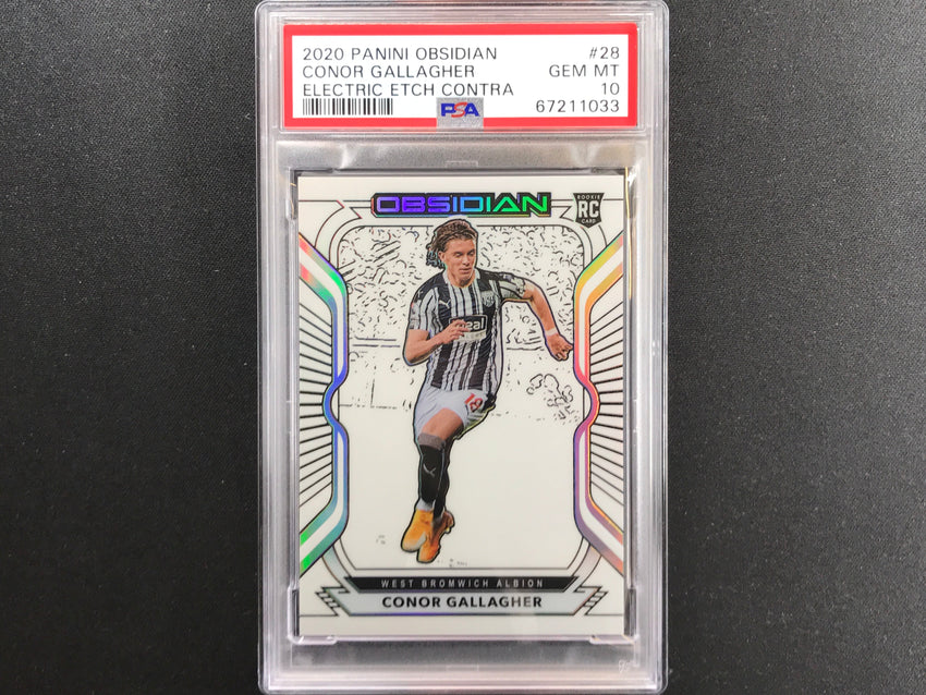 2020-21 Obsidian Conor Gallagher Rookie Electric Etch Contra 8/9 PSA 10 033