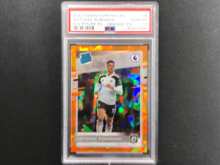 2020-21 Chronicles Epl Antonee Robinson Donruss Rookie Orange Ice 11/23 Psa 10