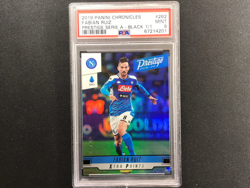 2019-20 Chronicles Serie A Fabian Ruiz Presitge Black 1/1 PSA 9 201