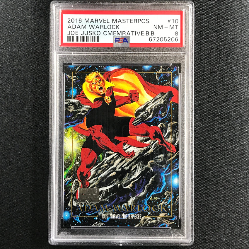 2016 Marvel Masterpieces Adam Warlock 1992 Buyback Joe Jusko No 46 PSA 8 206