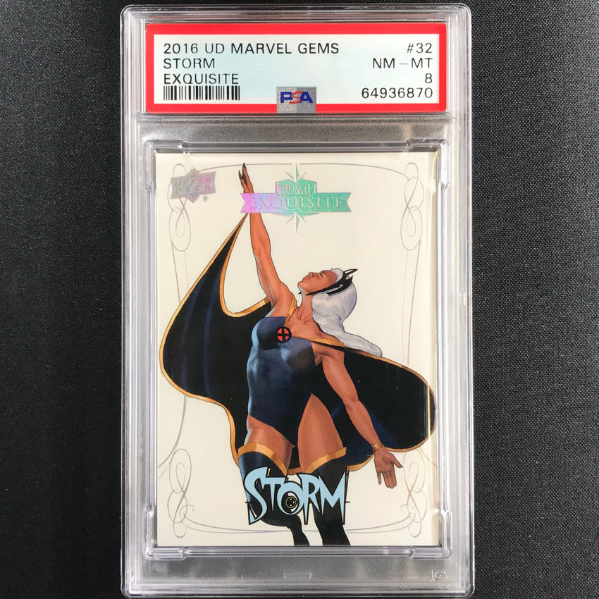 2016 Marvel Gems Storm Exquisite 79/99 Psa 8