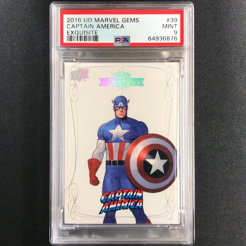 2016 Marvel Gems Captain America Exquisite 48/50 PSA 9