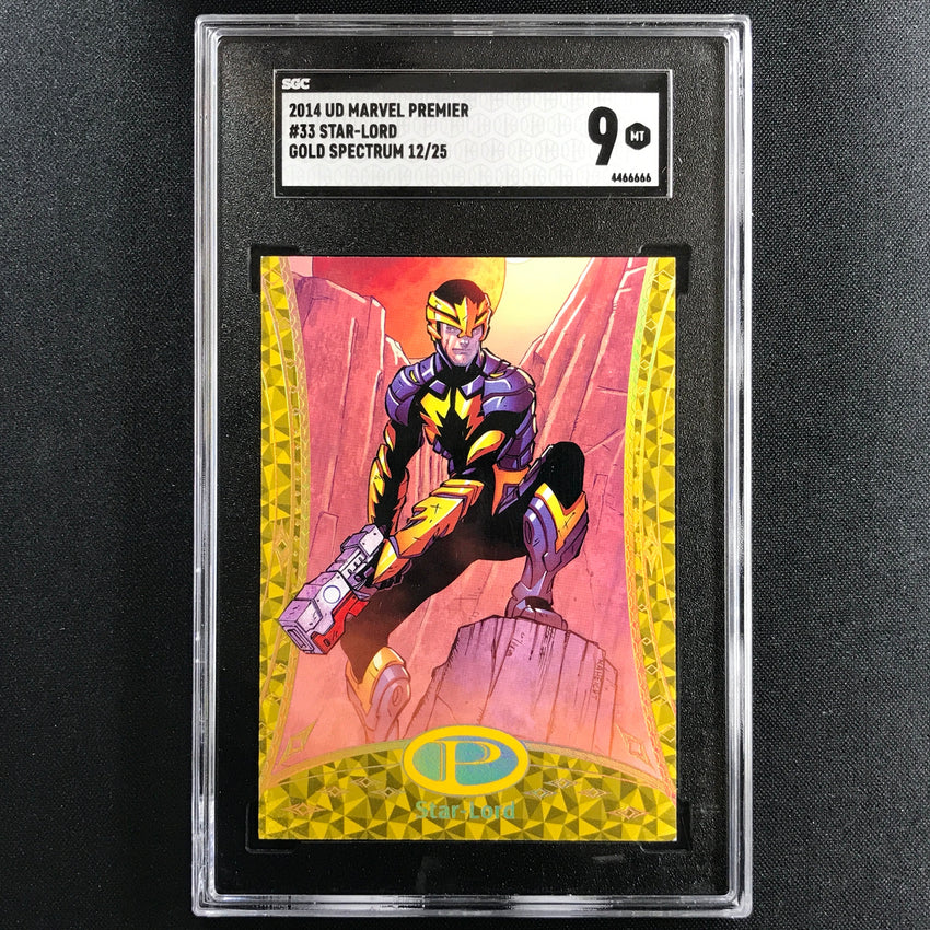 2014 Marvel Premier Star Lord Gold Spectrum 12/25 SGC 9