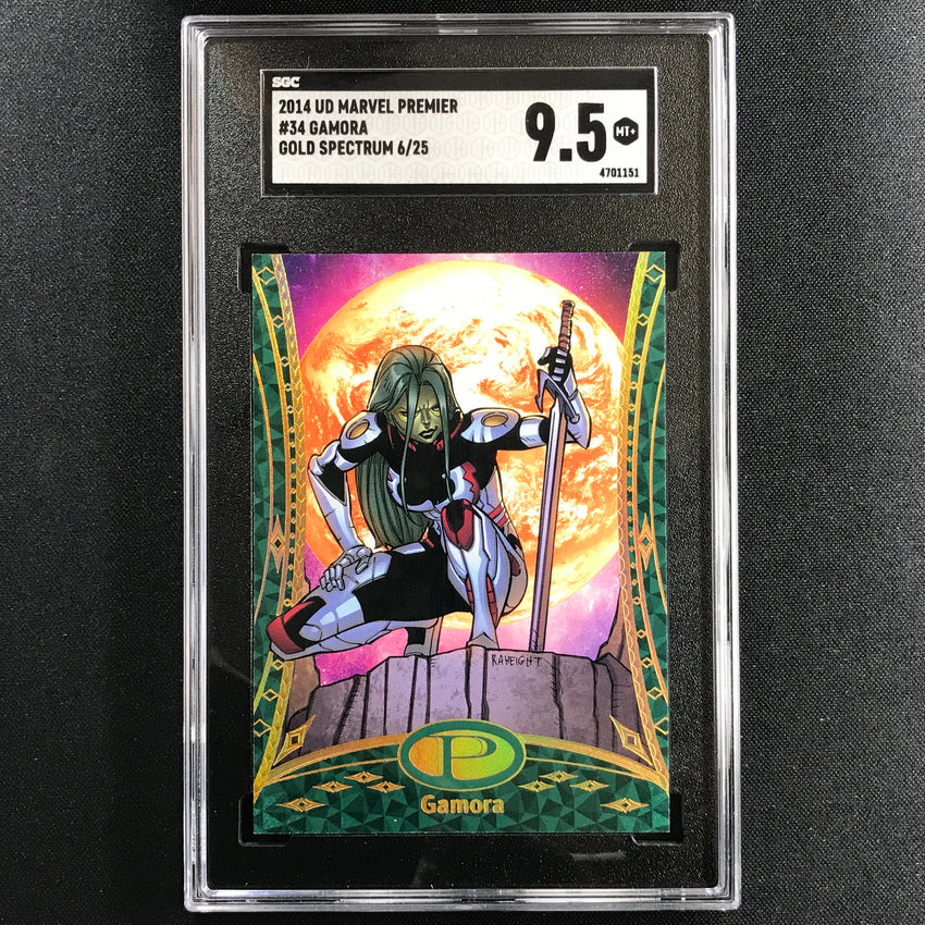 2014 Marvel Premier GAMORA Gold Spectrum 6/25 SGC 9.5