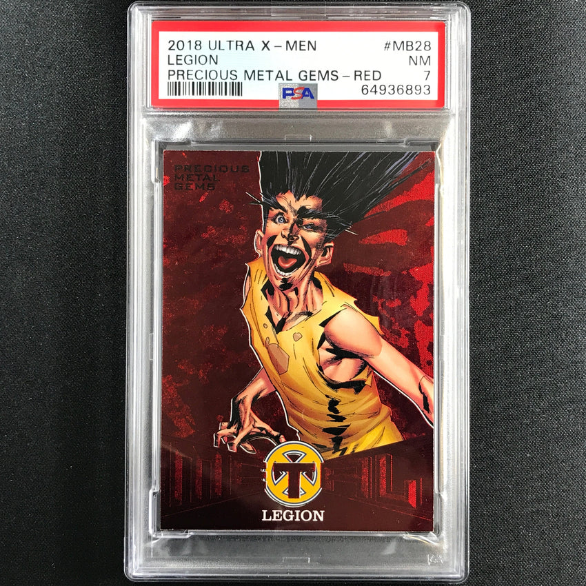 2018 Fleer Ultra X-men Legion Precious Metal Gems Pmg Red 74/99 PSA 7