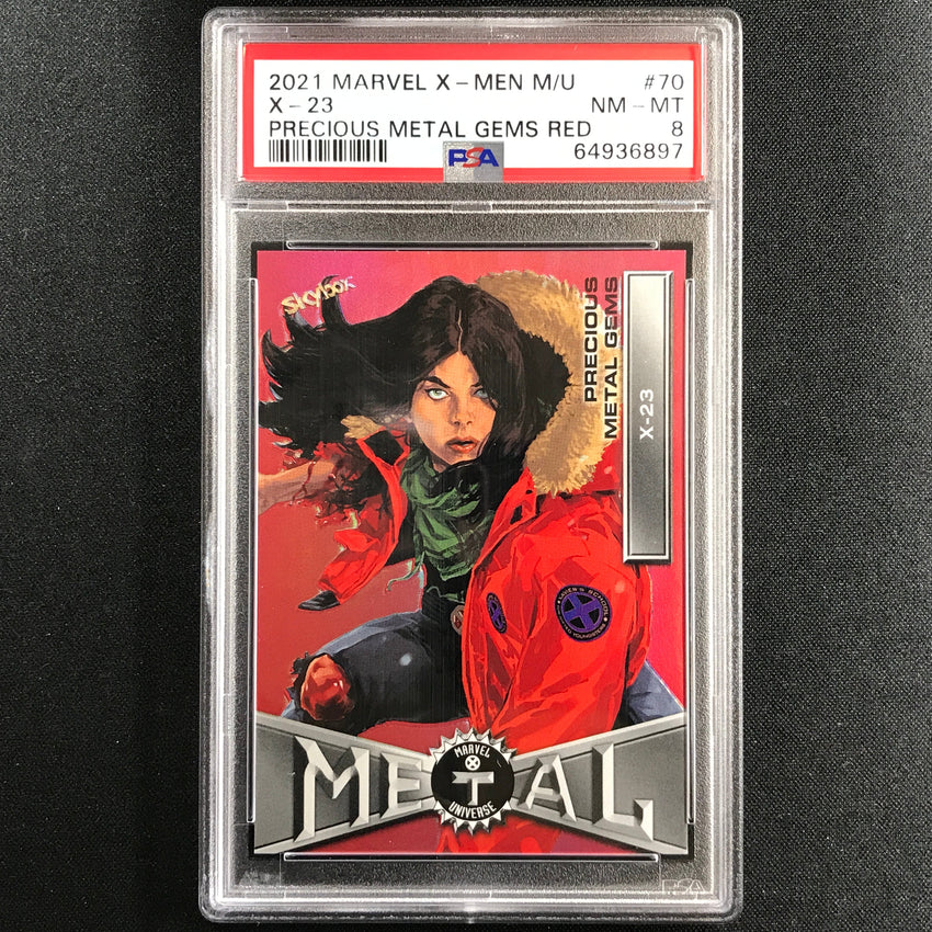 2020-21 X-men Metal Universe X-23 Precious Metal Gems Pmg Red 94/100 PSA 8
